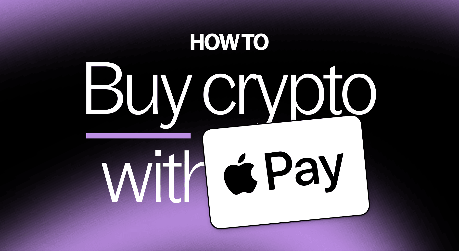 How to buy crypto with Apple Pay